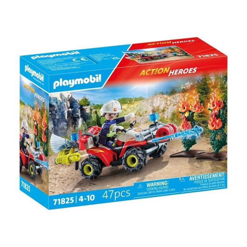 Lutte contre l'incendie avec le pompier PLAYMOBIL 71825