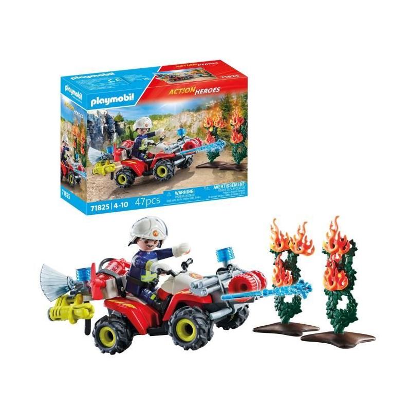 Lutte contre l'incendie avec le pompier PLAYMOBIL 71825
