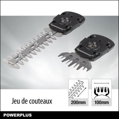 Cisaille à Gazon et Sculpte-Haie sur Batterie POWXG2033 - Powerplus