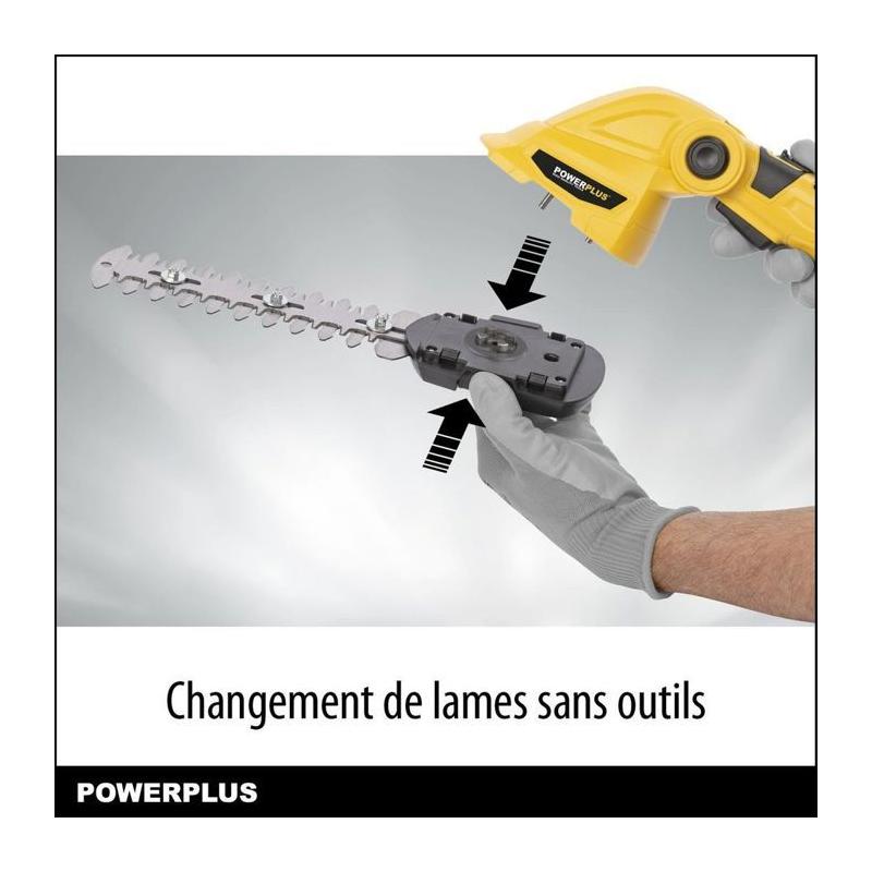 Cisaille à Gazon et Sculpte-Haie sur Batterie POWXG2033 - Powerplus