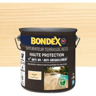 Protégez et sublimez vos meubles en bois avec le Saturateur Incolore Mat Bondex - 2,5L