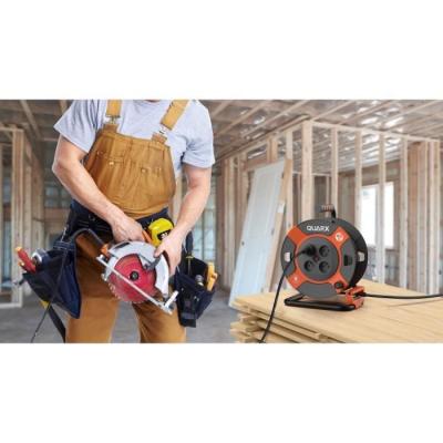 Enrouleur QUARX 40m pour Bricolage - Tambour métallique