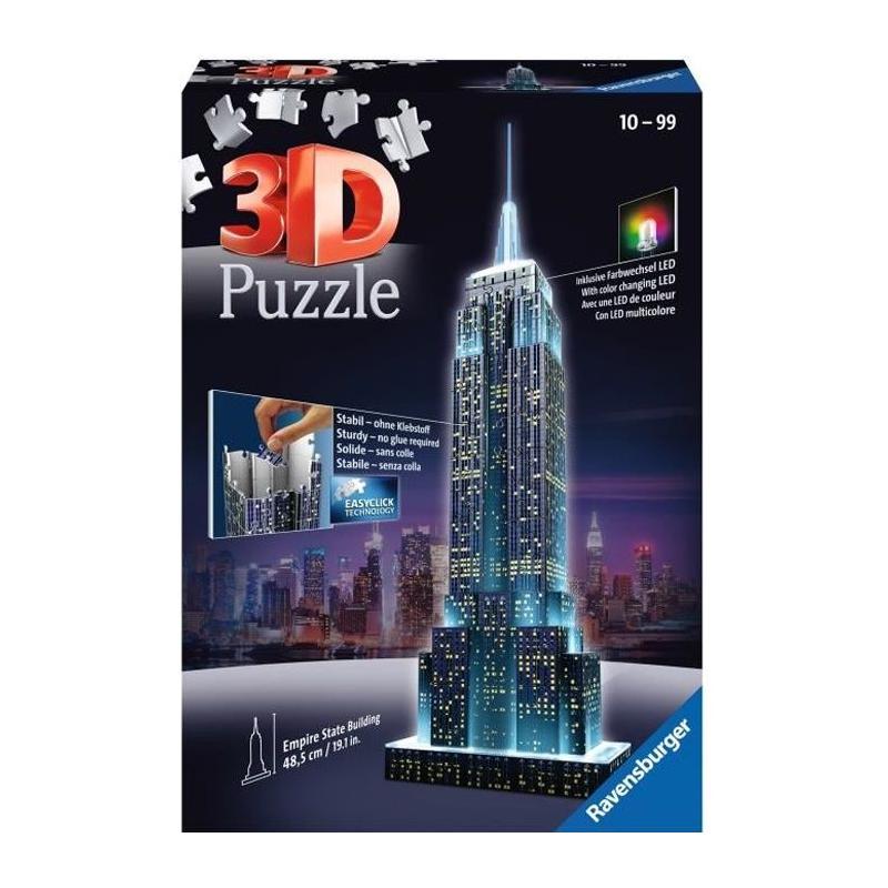 Puzzle 3D Empire State Building illuminé - Ravensburger - 216 pièces