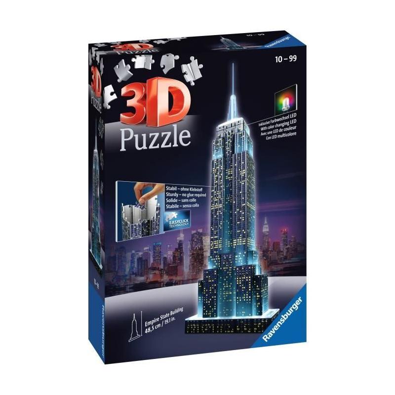 Puzzle 3D Empire State Building illuminé - Ravensburger - 216 pièces
