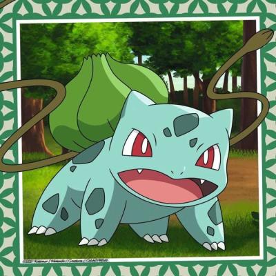 Puzzle Pokémon 3x49 pièces - Salamèche, Bulbizarre et Carapuce - À partir de 5 ans