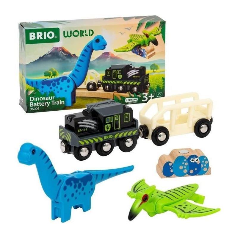 Amusez-vous avec le Brio Train à Piles Dinosaure!