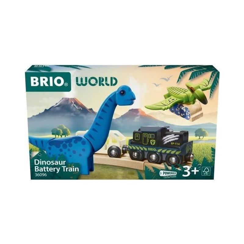 Amusez-vous avec le Brio Train à Piles Dinosaure!