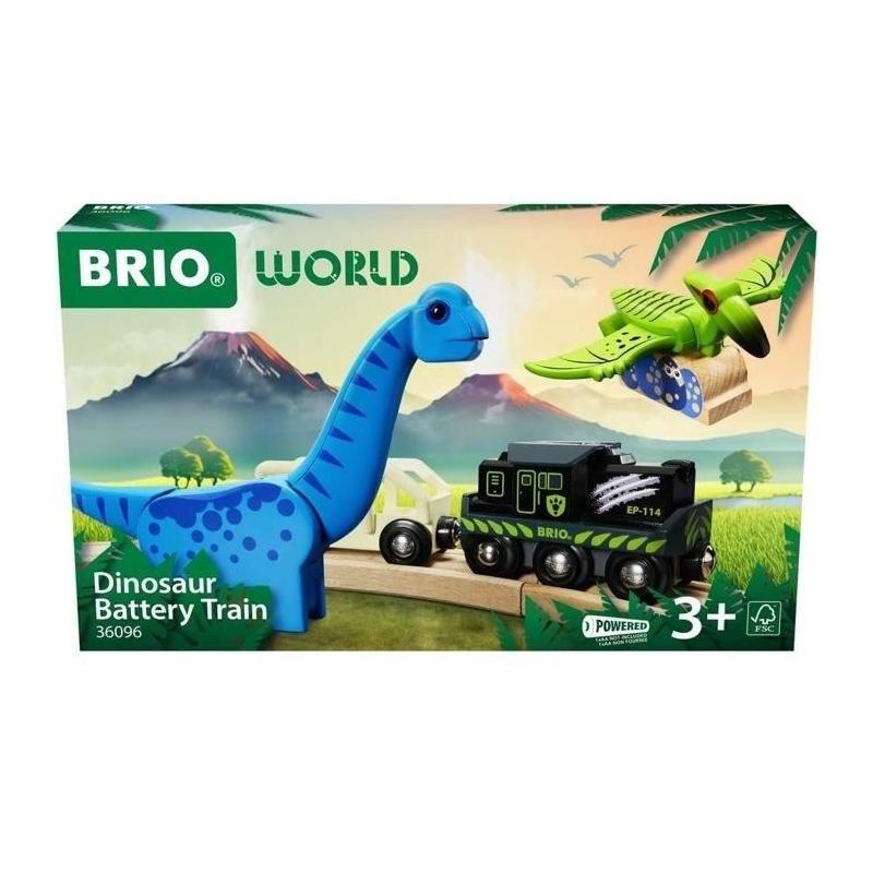 Amusez-vous avec le Brio Train à Piles Dinosaure!