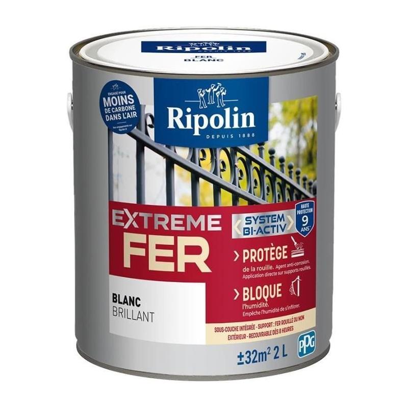 Peinture blanche brillante Ripolin 2L - Effets décoratifs
