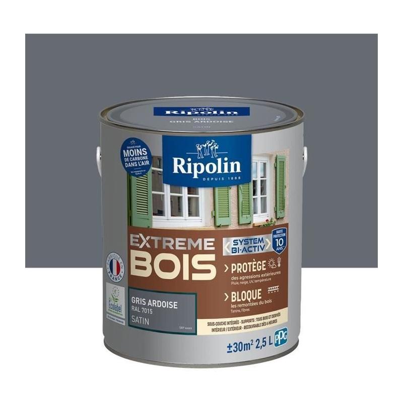 Peinture pour Bois Ripolin - Ultra-couvrante et Résistante aux Intempéries