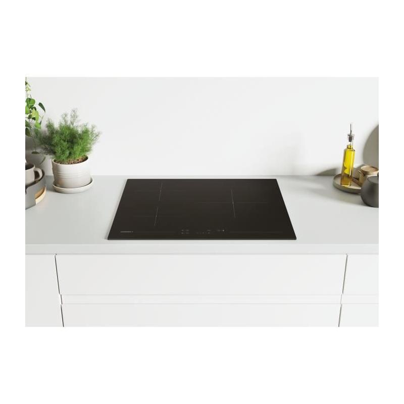 Table de cuisson vitrocéramique - ROSIERES - Commandes tactiles - 3 feux