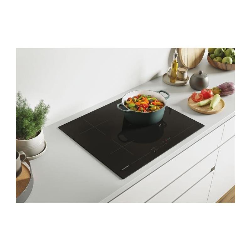 Table de cuisson vitrocéramique - ROSIERES - Commandes tactiles - 3 feux