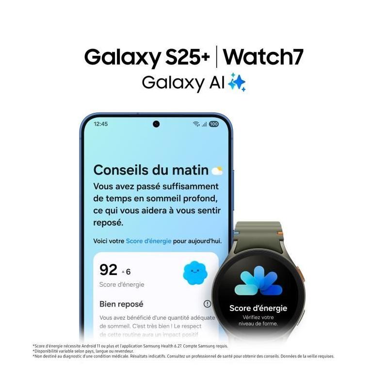 Samsung Galaxy S25 Plus AI Smartphone 512 Go Gris - Performances incroyables