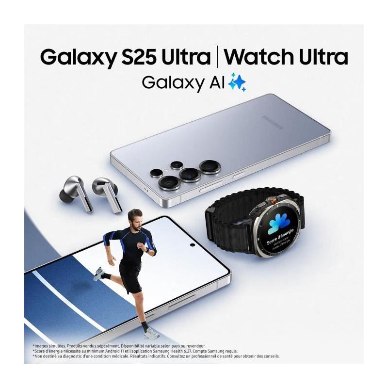 Smartphone Samsung Galaxy S25 Ultra AI 256 Go Gris Titane