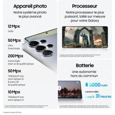 SAMSUNG Galaxy S25 Ultra AI Smartphone 1 To Bleu Titane: La puissance ultime