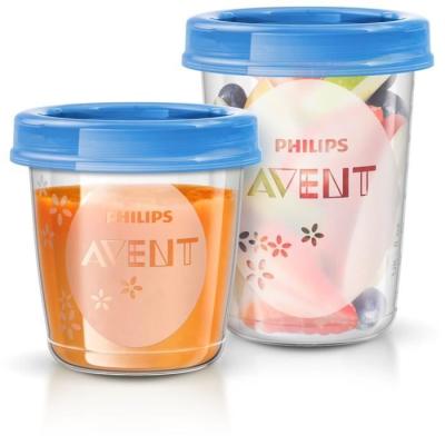 Ensemble pots conservation Philips Avent pour purées - 20 pots + accessoires