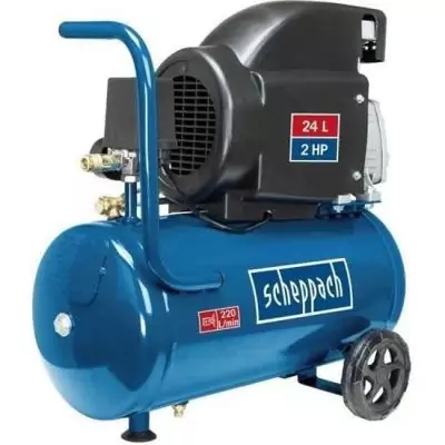 Compresseur d'air horizontal Scheppach HC26 - 24L: puissant et polyvalent