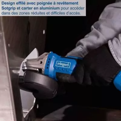 Meuleuse d'angle sans fil 125mm SCHEPPACH 20V IXES - Brushless