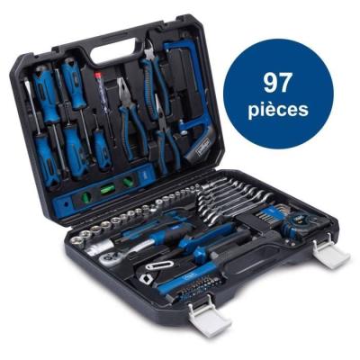 Mallette à outils 97 pièces - Pratique et polyvalente