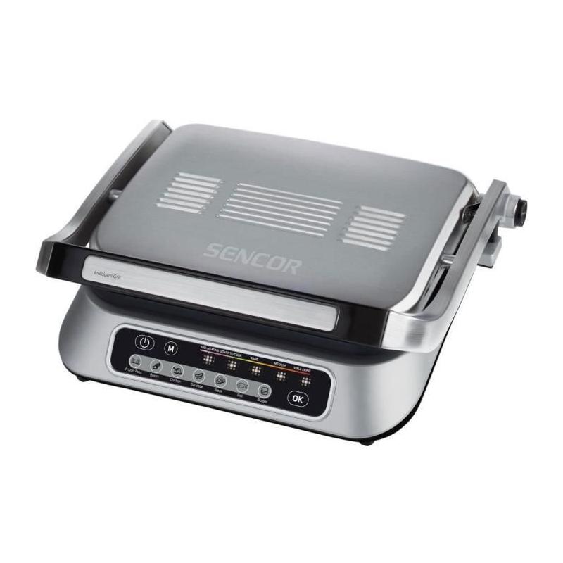 Plancha Sencor SBG6031SS: Cuisson rapide en argent