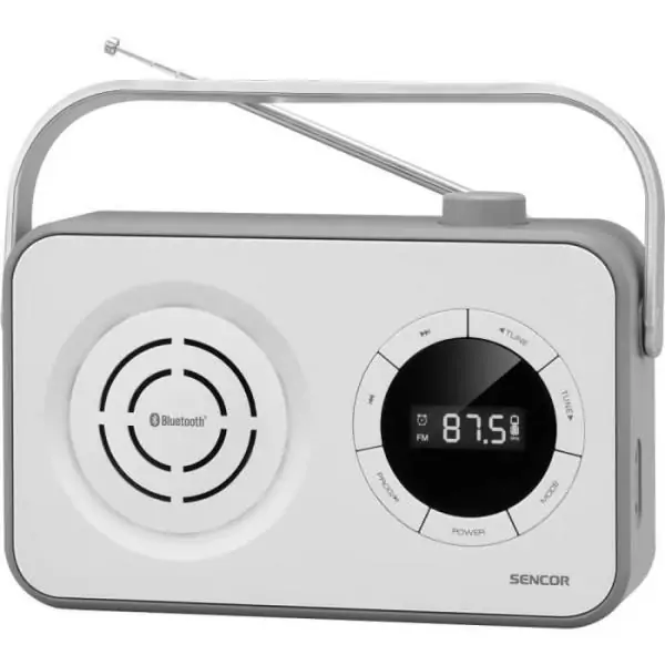 Récepteur radio portable PLL FM avec BT, USB, Micro SD et AUX - Sencor - SRD 3200 W