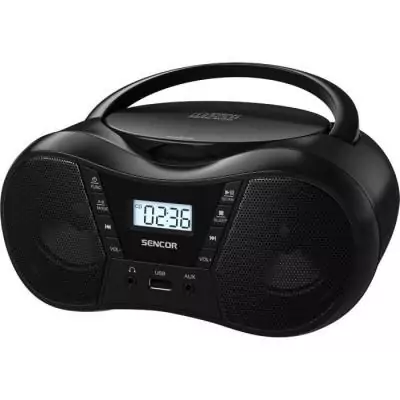 Boombox polyvalent avec lecteur CD, Bluetooth, MP3, USB, AUX et radio FM Boombox polyvalent avec lecteur CD, Bluetooth, MP3, USB, AUX et radio FM