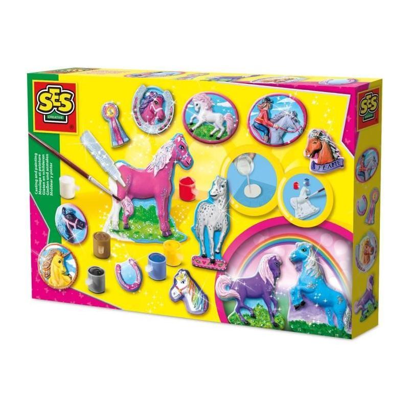 Kit de moulage et peinture pour enfants - Chevaux fantaisie SES CREATIVE