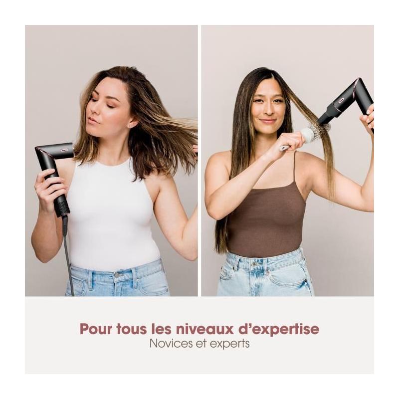 Séchoir & styliseur 2 en 1 - SHARK FLEXSTYLE - 3 accessoires - Noir et rose gold