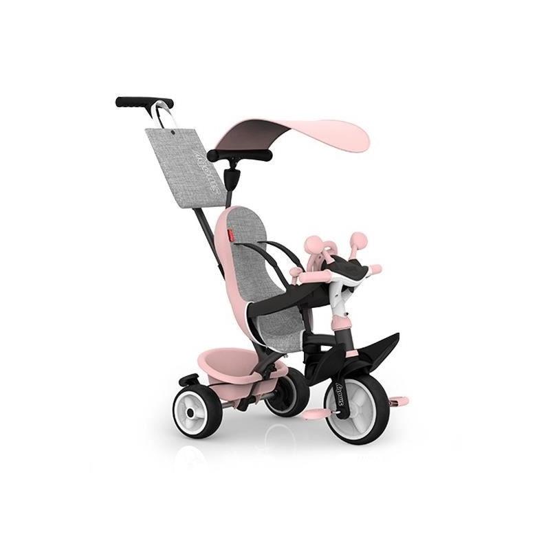 SMOBY - Tricycle Baby Driver Rose pour les tout-petits