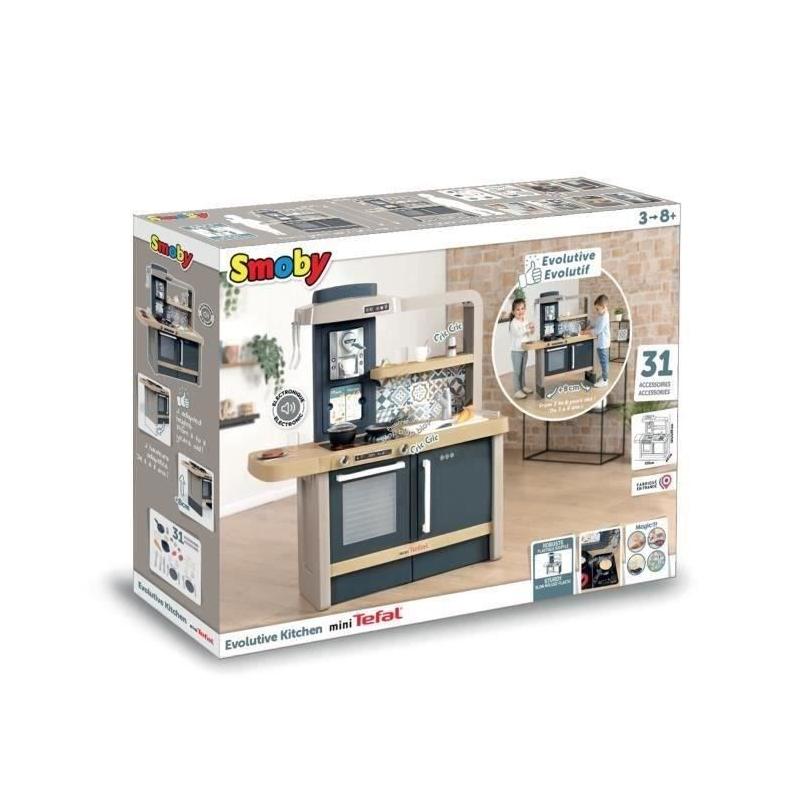 Jeu de cuisine évolutive Tefal de Smoby pour enfants dès 3 ans