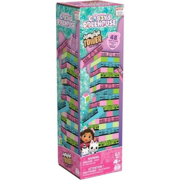 Gabby et la Maison Magique - TOUR JENGA - 2 joueurs et + - Jeu d'adresse et d'équilibre