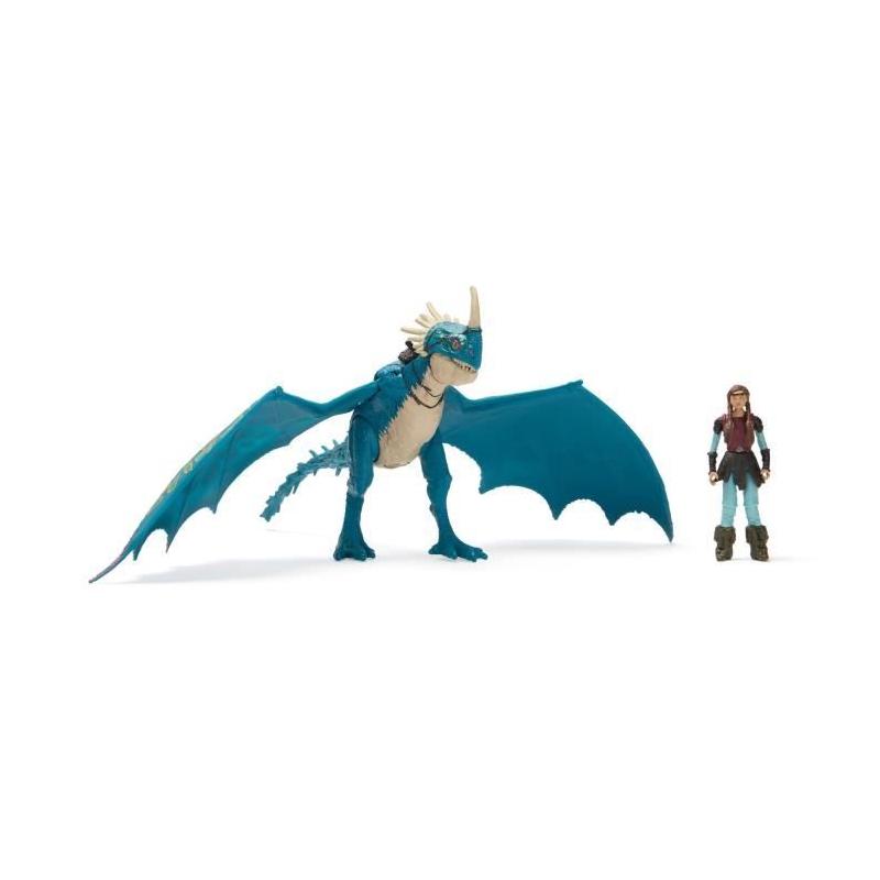 Figurine miniature Spin Master pack dragon et viking 25 cm - Tempête