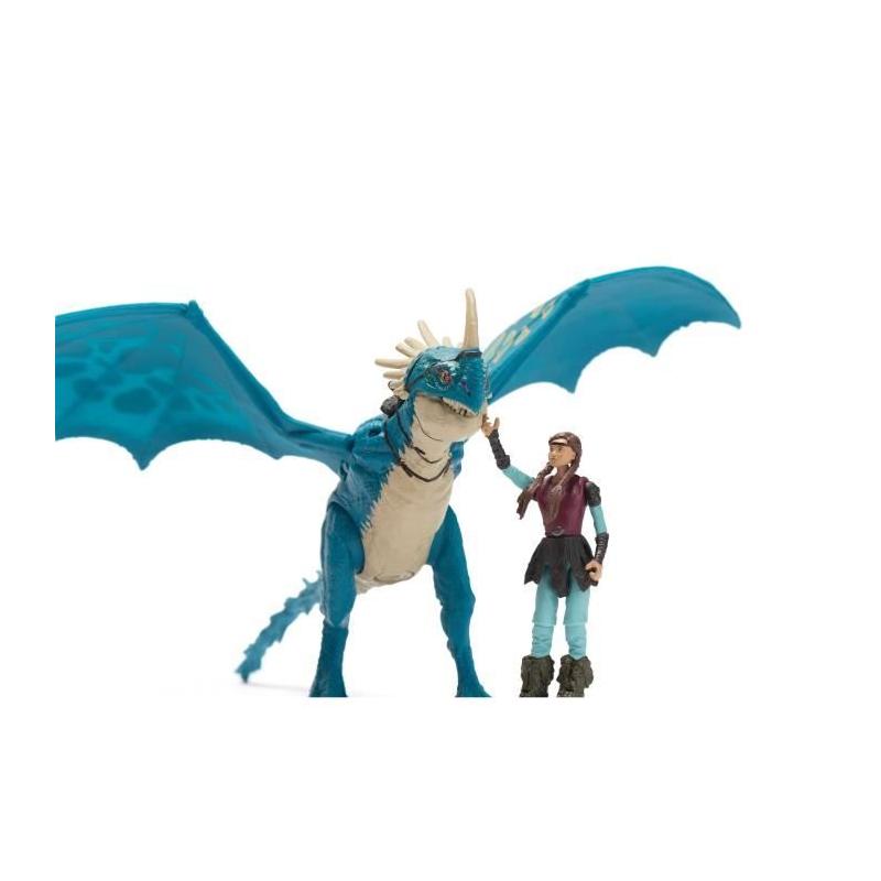 Figurine miniature Spin Master pack dragon et viking 25 cm - Tempête