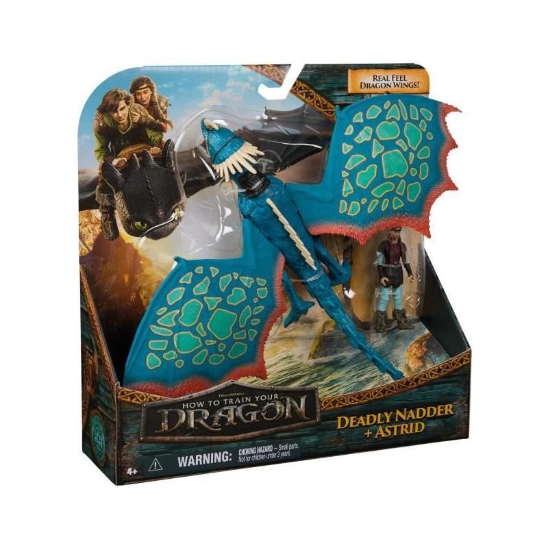 Figurine miniature Spin Master pack dragon et viking 25 cm - Tempête