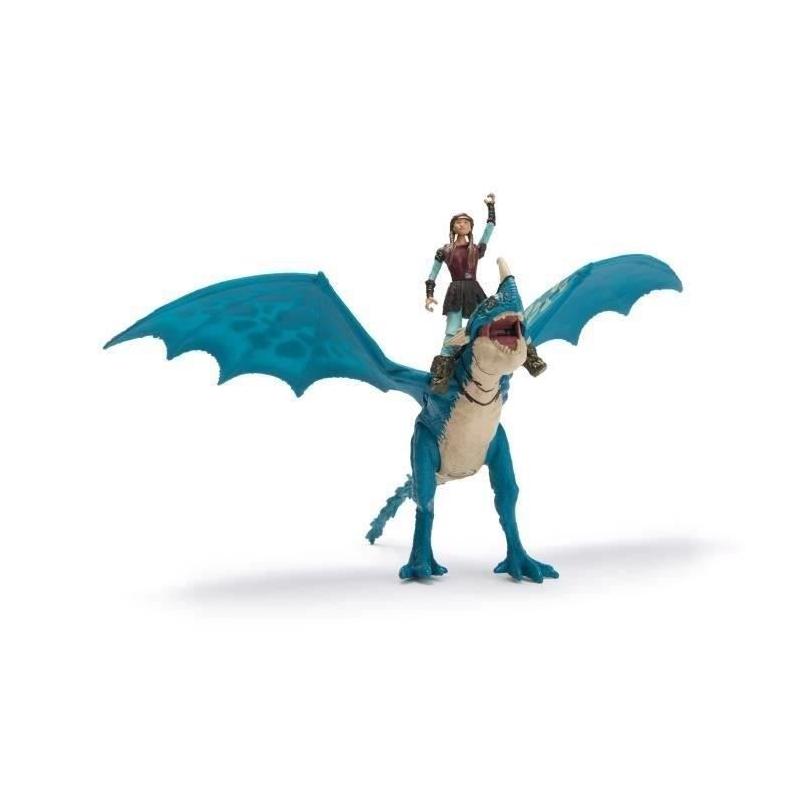 Figurine miniature Spin Master pack dragon et viking 25 cm - Tempête