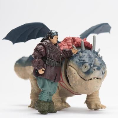 Figurine miniature Dragon et Viking 25 cm: SPIN MASTER PACK GRONK