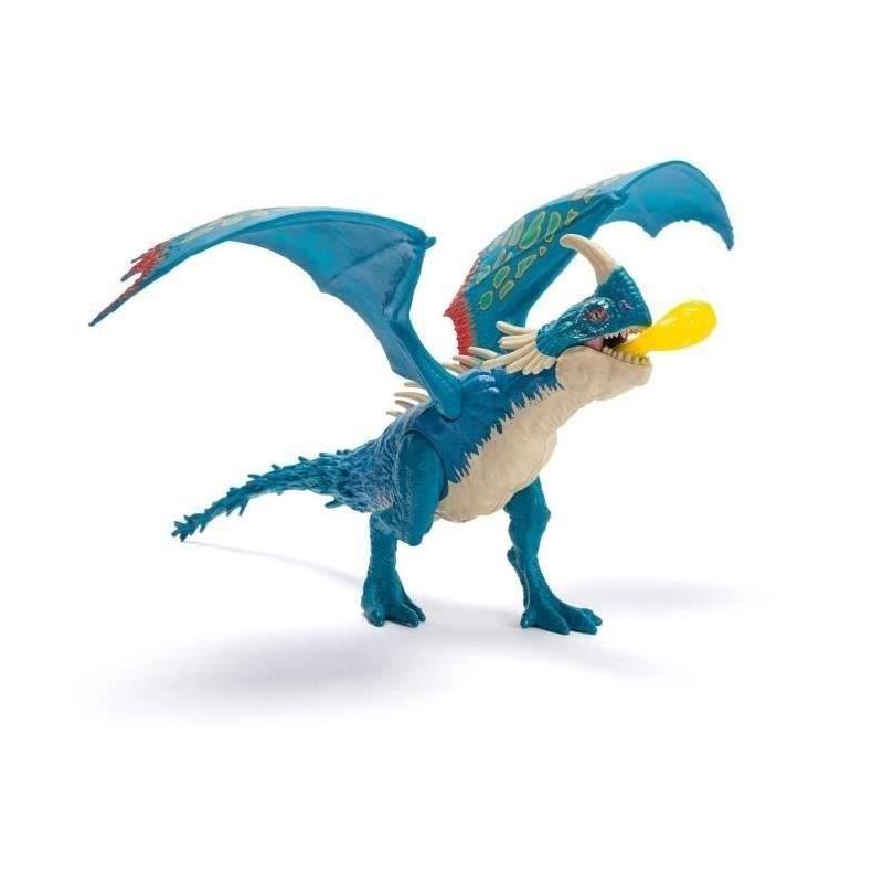 How to train your dragon Dreamworks Dragons - Figurine Dragon Tempête À Fonctions 25 Cm - Figurine Articulée Tempête Avec 3