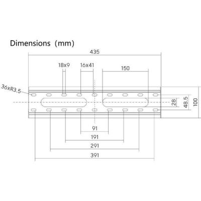 Support TV fixe SLIM Stell SHO 4210 - Fixation murale pour TV
