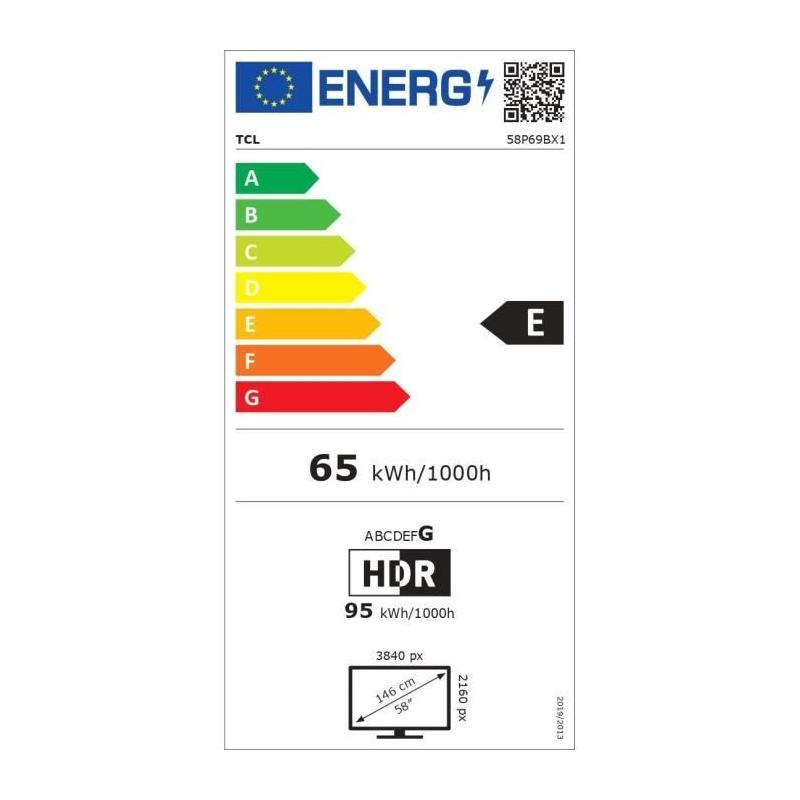 TV LED 58" TCL 58P69B 4K UHD HDR10 - Android TV - WiFi