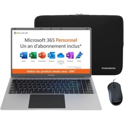 PC Portable Thomson Neo15 Blanc - 15,6" HD - Windows 11S + Office 1 an