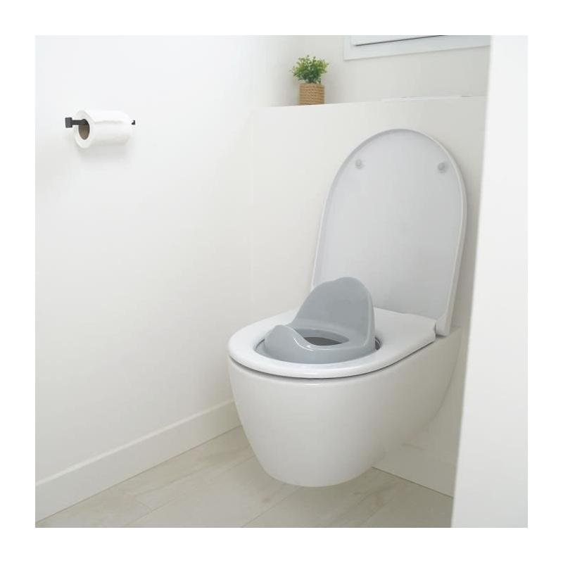 Réducteur WC Luxe Gris Charme - Confort pour Bébé!