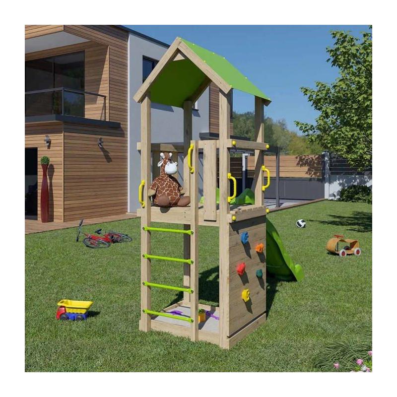 Station de jeux en bois SUNNY XPERIENCE - Amusement pour 5 enfants