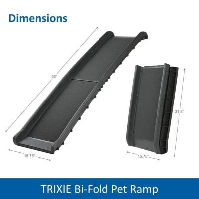 Rampe d'accès pliable pour animaux - TRIXIE - Petwalk - Noir
