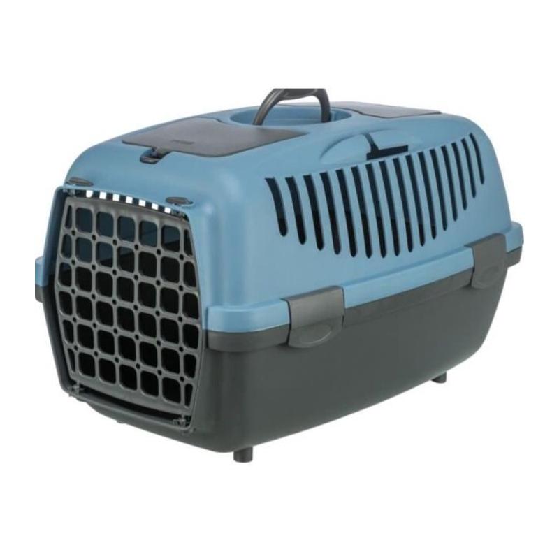 Box de transport pour petits animaux - TRIXIE Capri 2 XS/S - Gris foncé/Bleu