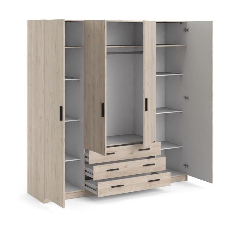 Armoire VEGA Chene Jackson - Spacieuse et Élégante
