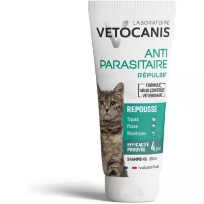 Shampoing anti-puces - VETOCANIS - Protection anti-parasites