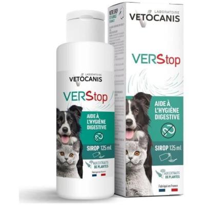 Sirop anti-vers efficace pour chiens et chats - VETOCANIS 125ml