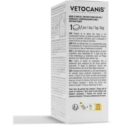 Comprimés Dentifrice Croquer pour Chat et Petit Chien - VETOCANIS