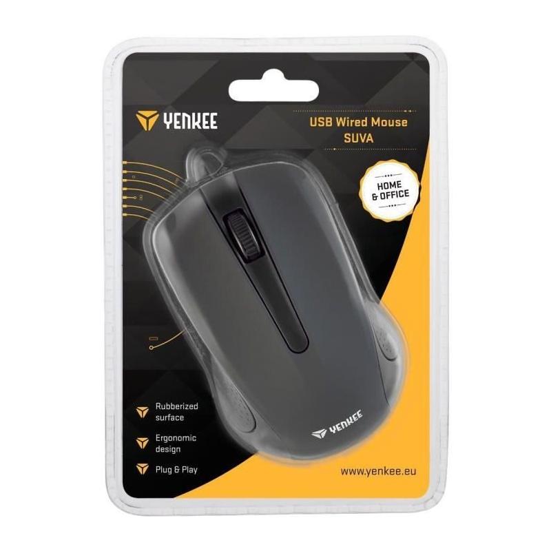 Souris Yenkee Suva Noir - Style et Performance pour Gaming
