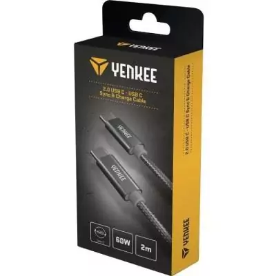 Câble USB-C 2m YENKEE pour une connexion performante Câble USB-C 2m YENKEE pour une connexion performante